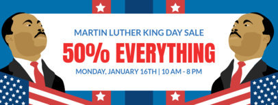 Facebook Cover Template with a MLK Day Theme