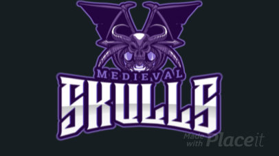 Animated Gaming Logo Maker With an Evil Creature Clipart 2499jj-2858 