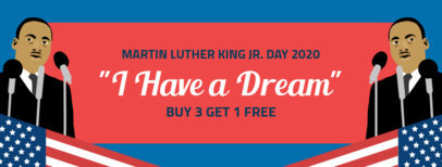Facebook Cover Template for a MLK Day Promo