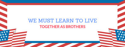 MLK Day-Themed Facebook Cover Maker with an Inspirational Quote 2141c