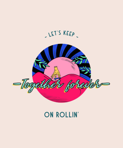 Skate-Themed T-Shirt Design Creator with an Urban Style