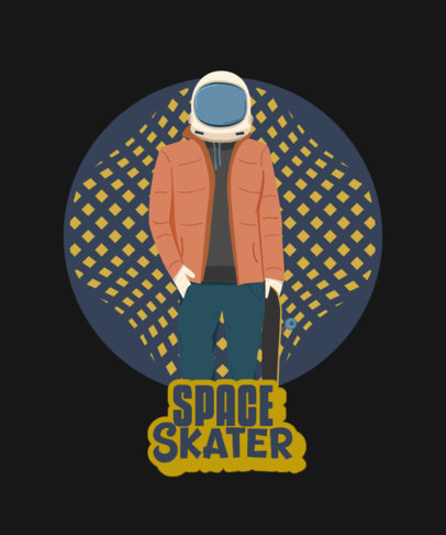 Urban T-Shirt Design Maker with an Astronaut Character Graphic
