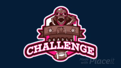 eSports Logo Maker Featuring an Evil Skull Clipart