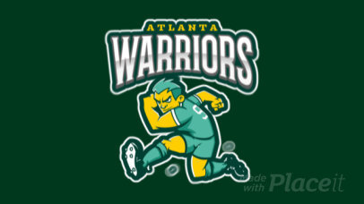 Animated Sports Logo Generator Featuring a Rugby Player Illustration 