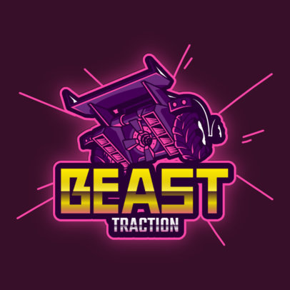 Rocket League-Styled Logo Generator with a Car Graphic