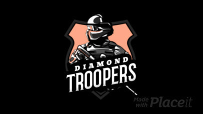 Animated Gaming Logo Generator Featuring an Elite Force Soldier Illustration 