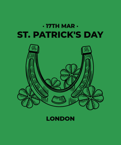 T-Shirt Design Maker Featuring St. Patrick's Day-Related Graphics