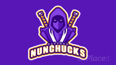 Animated Dark Ninja Logo Generator for a Gaming Squad 