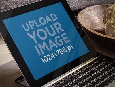 iPad On A Keyboard Deck