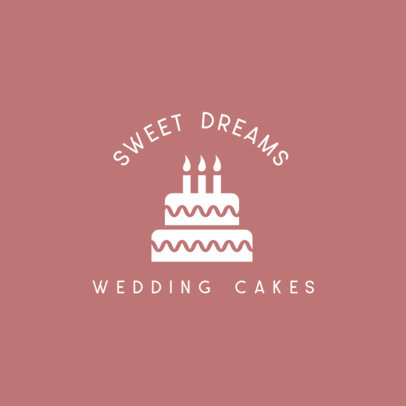 Online Logo Creator Featuring a Wedding Cake