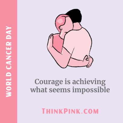 Instagram Post Maker for World Cancer Day