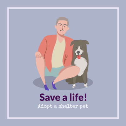 Pet Shelter Facebook Post Maker Promoting Responsible Dog Adoptions 2026k 2083