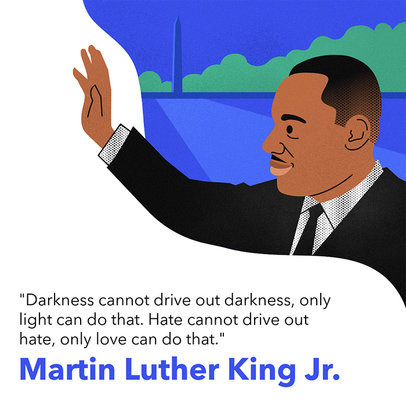 MLK Day Instagram Post Template