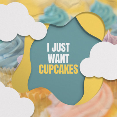Cupcake-Themed Instagram Post Maker