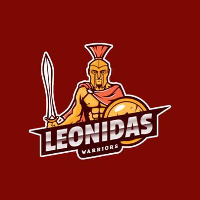 Gaming Logo Creator with a Warrior Character Holding a Sword