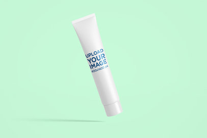Mockup of a Cosmetic Plastic Tube 