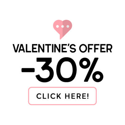 Banner Creator for a February 14th Offer