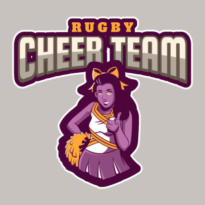 Online Logo Generator for Rugby Cheerleaders