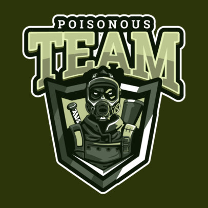 Gaming Logo Generator Featuring an Aggressive Character with an Oxygen Mask 1869p-2880