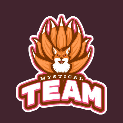 Logo Template for a Gaming Team with a Mystical Fox Creature