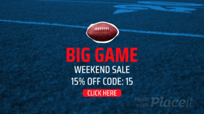 Football-Themed YouTube Ad Video Maker for a Big Game Day Promo 2015