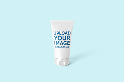 Mockup of a Cosmetic Tube in a Minimalist Setting