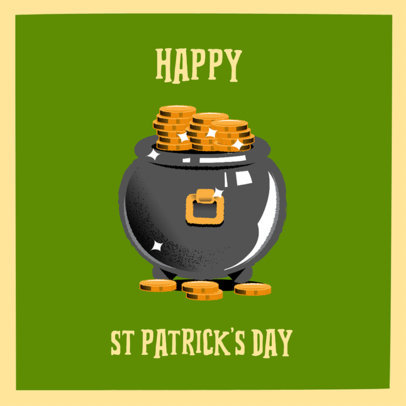 Instagram Post Design Template to Celebrate Saint Patrick's Day