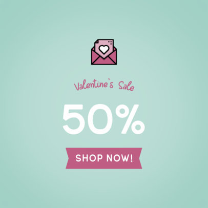 Ad Banner Maker for a Valentine's Day Promotion