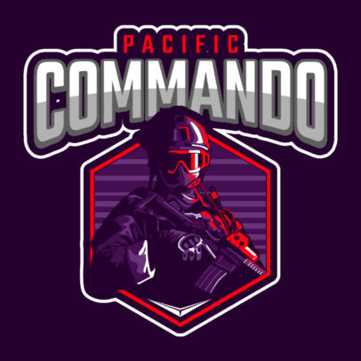 Gaming Logo Maker with a Shooter Character