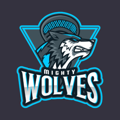 Sports Logo Maker with an Aggressive Wolf Graphic