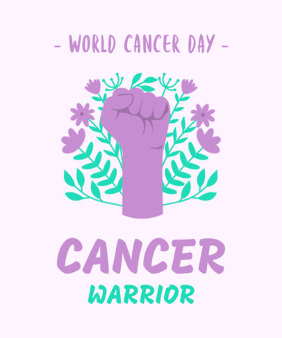 T-Shirt Design Creator for World Cancer Awareness Day 