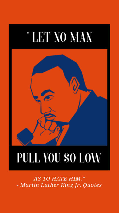 Quote Instagram Story Maker Featuring an MLK Graphic