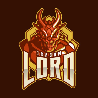 Logo Generator Featuring a Dragon for a Gaming Team