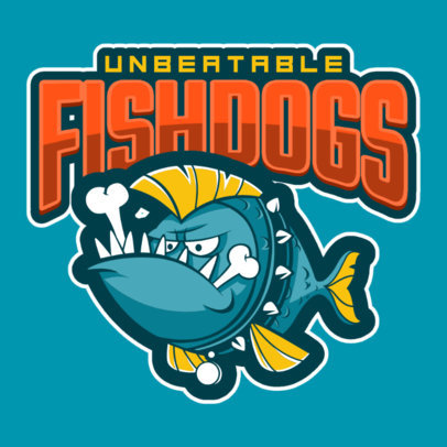 Logo Creator Featuring a Cartoonish Piranha