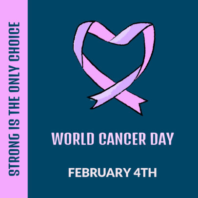 Instagram Post Creator for a Celebration of Fight Against Cancer