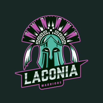 Logo Maker with a Spartan with a Spartan Soldier