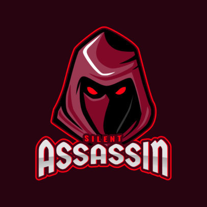 Gaming Logo Generator Featuring a Hooded Assassin Illustration