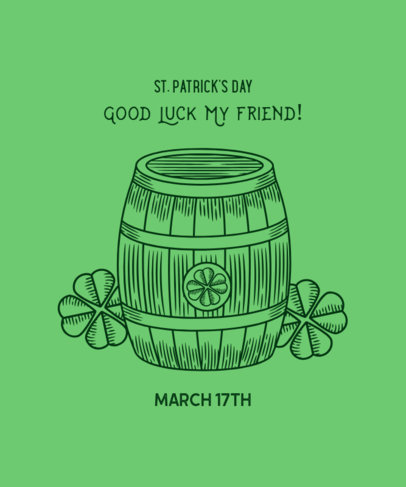 T-Shirt Design Maker for a St. Patrick's Day Celebration