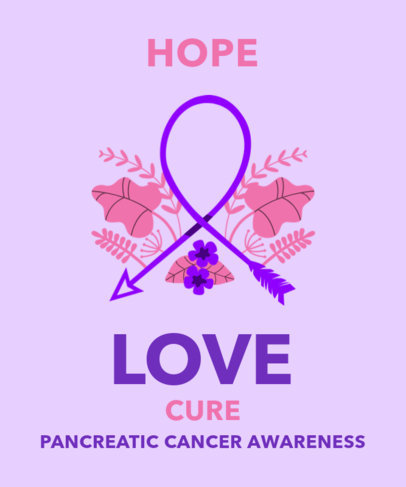 T-Shirt Design Maker for Pancreatic Cancer Awareness