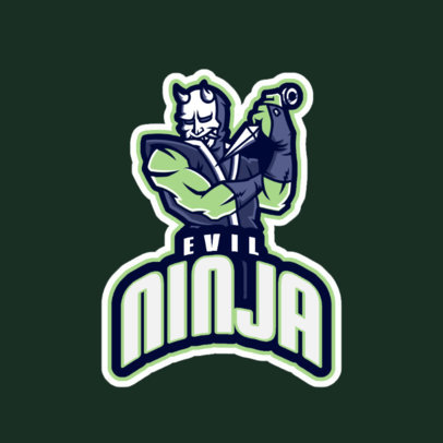 Logo Maker for an eSports Team with an Evil Ninja Character 1746g-2880