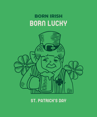T-Shirt Design Generator with a Saint Patrick Graphic