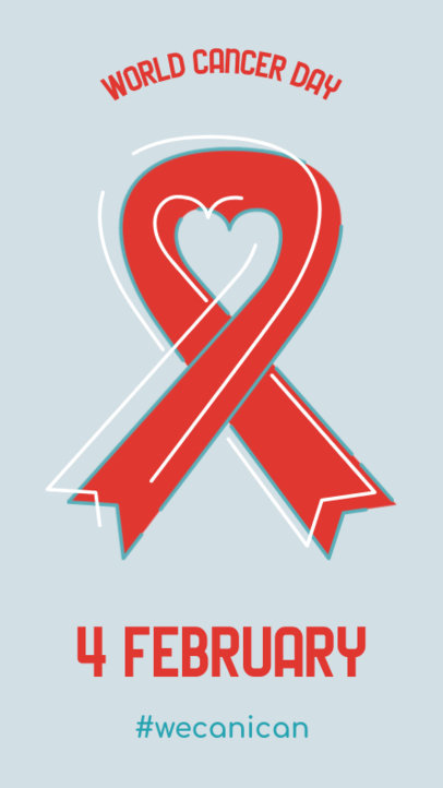 Instagram Story Creator for a World Cancer Day Post