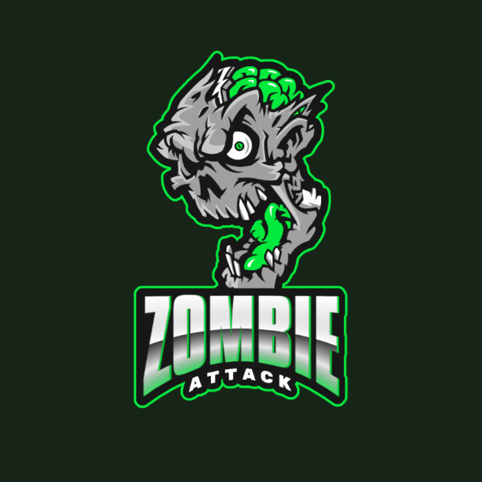 Placeit - Logo Maker with a Terrifying Zombie