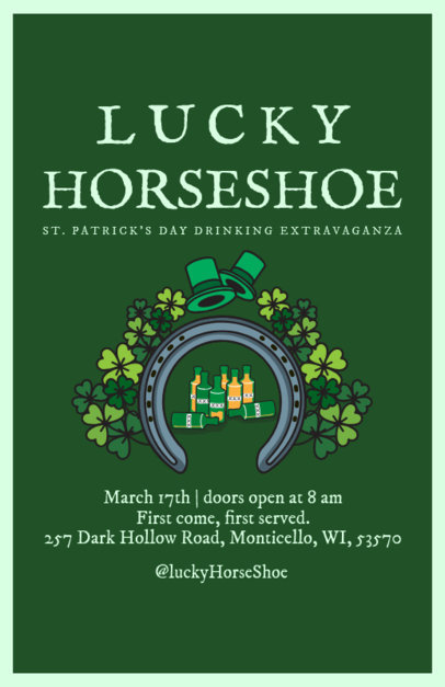 Flyer Template for a Saint Patrick's Day Celebration 