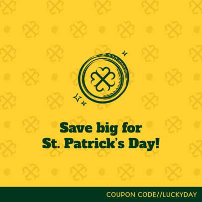 Facebook Post Creator for a St. Patrick's Day Sale