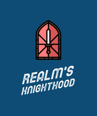 T-Shirt Design Generator Featuring Medieval Armor 605a-el1