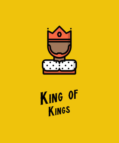 Royal T-Shirt Design Maker with a King Icon 605c-el1