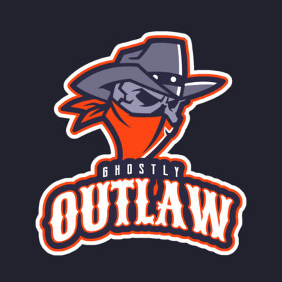 Logo Template with a Ghostly Skull Graphic 29u-2887