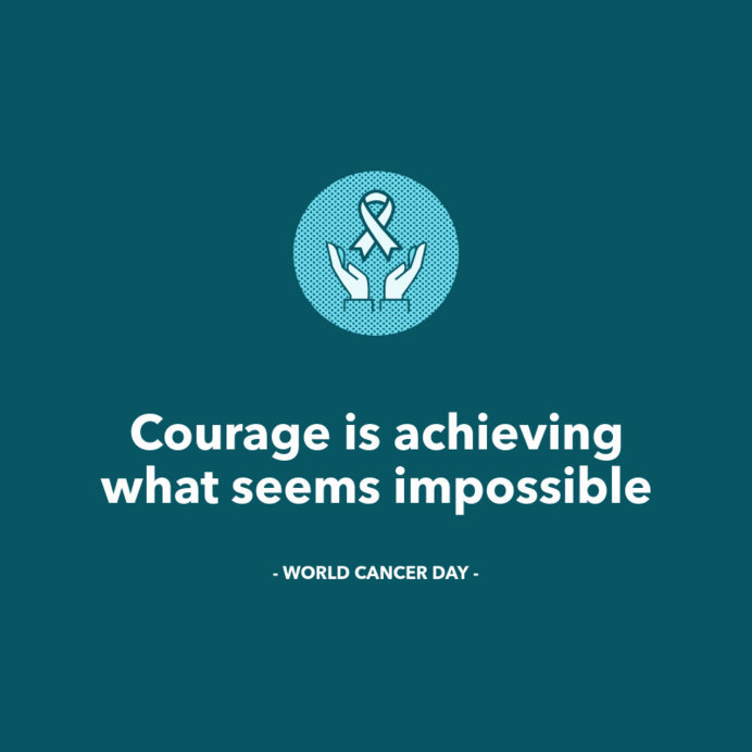 Instagram Post Creator with a Support Message for World Cancer Day