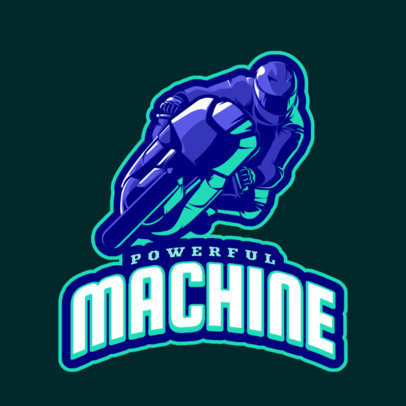 Gaming Logo Maker Featuring a Racing Bike Graphic